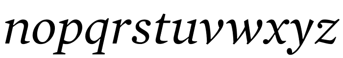 Mercury Text Grade 1 Italic Font LOWERCASE