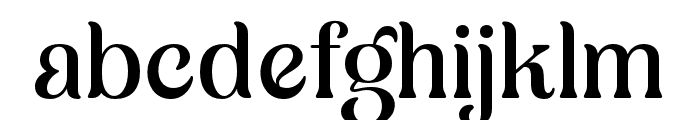 Merosa   Regular Font LOWERCASE