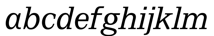 Messina Modern Regular Italic Font LOWERCASE