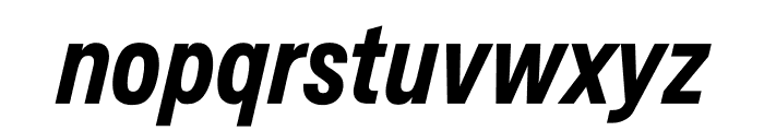 Messina Sans Condensed Bold Italic Font LOWERCASE