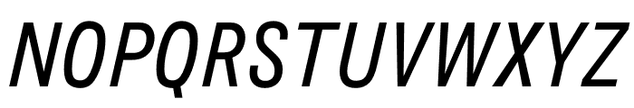 Messina Sans Condensed Regular Italic Font UPPERCASE
