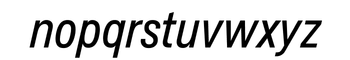 Messina Sans Condensed Regular Italic Font LOWERCASE