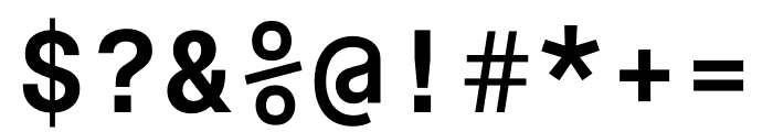 Messina Sans Mono Bold Font OTHER CHARS