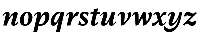 Messina Serif Bold Italic Font LOWERCASE