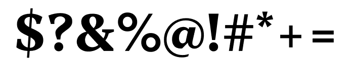 Messina Serif Bold Font OTHER CHARS