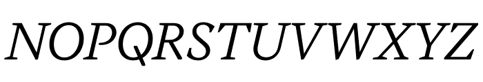 Messina Serif Book Italic Font UPPERCASE