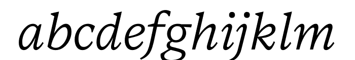 Messina Serif Book Italic Font LOWERCASE
