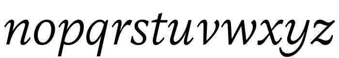 Messina Serif Book Italic Font LOWERCASE