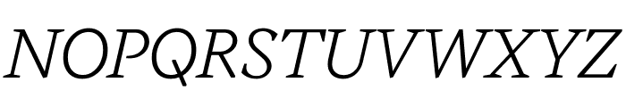 Messina Serif Light Italic Font UPPERCASE