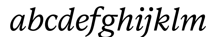 Messina Serif Regular Italic Font LOWERCASE