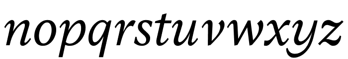 Messina Serif Regular Italic Font LOWERCASE