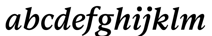 Messina Serif SemiBold Italic Font LOWERCASE