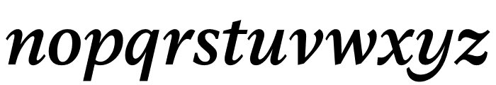 Messina Serif SemiBold Italic Font LOWERCASE