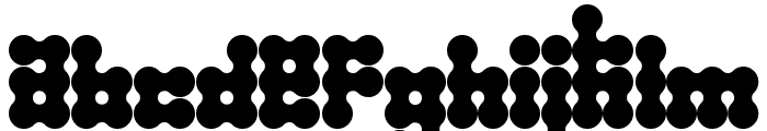 Metaballs Black Font LOWERCASE