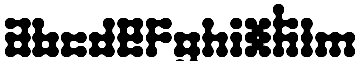 Metaballs Bold Font LOWERCASE