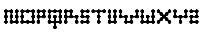 Metaballs Regular Font UPPERCASE