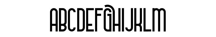 Metria Street   Regular Font UPPERCASE