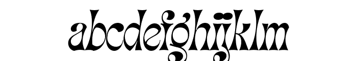 Migaela Oblique Font LOWERCASE