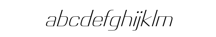 Minimum   Light Italic Font LOWERCASE