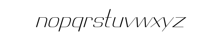 Minimum   Light Italic Font LOWERCASE