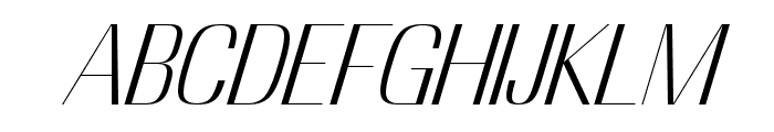 Minimum   Regular Italic Font UPPERCASE