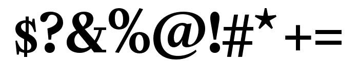 Minipax Semi Bold Font OTHER CHARS
