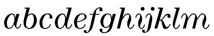 Minotaur Italic Font LOWERCASE