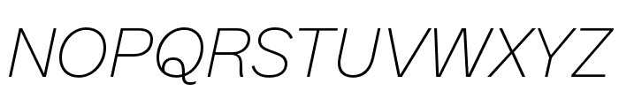 MintGrotesk ThinItalic Font UPPERCASE