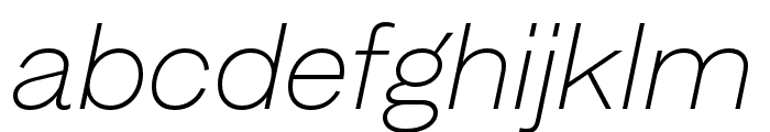 MintGrotesk ThinItalic Font LOWERCASE
