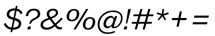 MintGroteskDisplay Italic Font OTHER CHARS