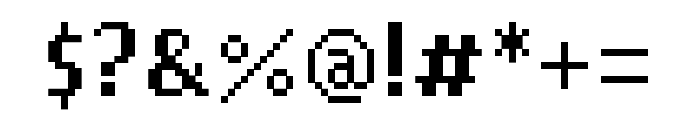 Mister Pixel Regular Font OTHER CHARS