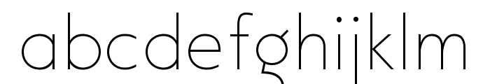 Modeco Thin Font LOWERCASE