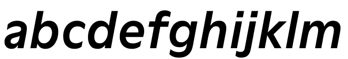 Moderne Medium Italic Font LOWERCASE