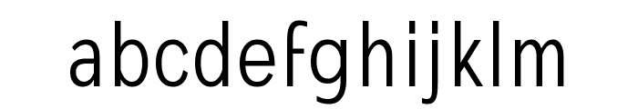 Mollen SemiLightCondensed Font LOWERCASE