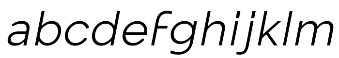 Mollen SemiLightItalic Font LOWERCASE