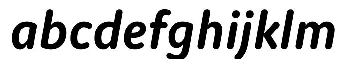 Moniker Medium Italic Font LOWERCASE