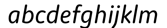 Moniker Regular Italic Font LOWERCASE