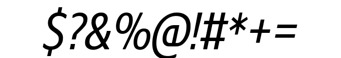 Monitor Condensed Medium Italic Font OTHER CHARS