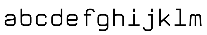 Mono Light Font LOWERCASE