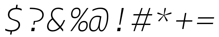MonoLisa ThinItalic Font OTHER CHARS