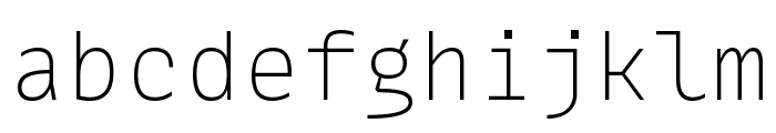 MonoLisa Thin Font LOWERCASE