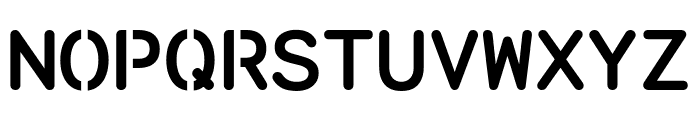 Monosten Stencil Bold Pro Font UPPERCASE