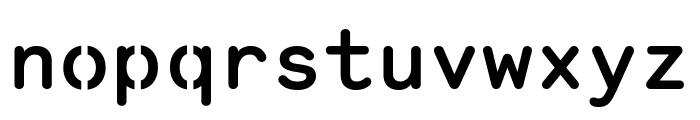 Monosten Stencil Bold Pro Font LOWERCASE