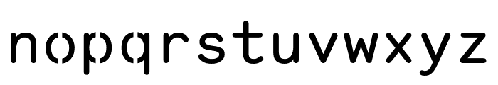 Monosten Stencil Regular Pro Font LOWERCASE