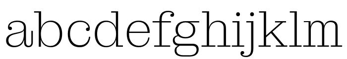 MontaguSlab144pt ExtraLight Font LOWERCASE