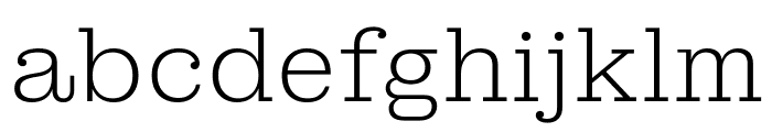 MontaguSlab16pt ExtraLight Font LOWERCASE