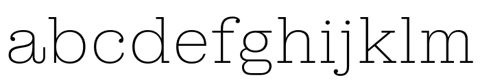 MontaguSlab16pt Thin Font LOWERCASE