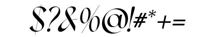 Montgrove   Italic Font OTHER CHARS