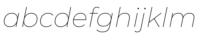 Montserrat Italic Font LOWERCASE