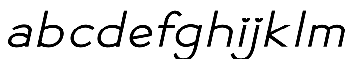 Mores   Medium Italic Font LOWERCASE